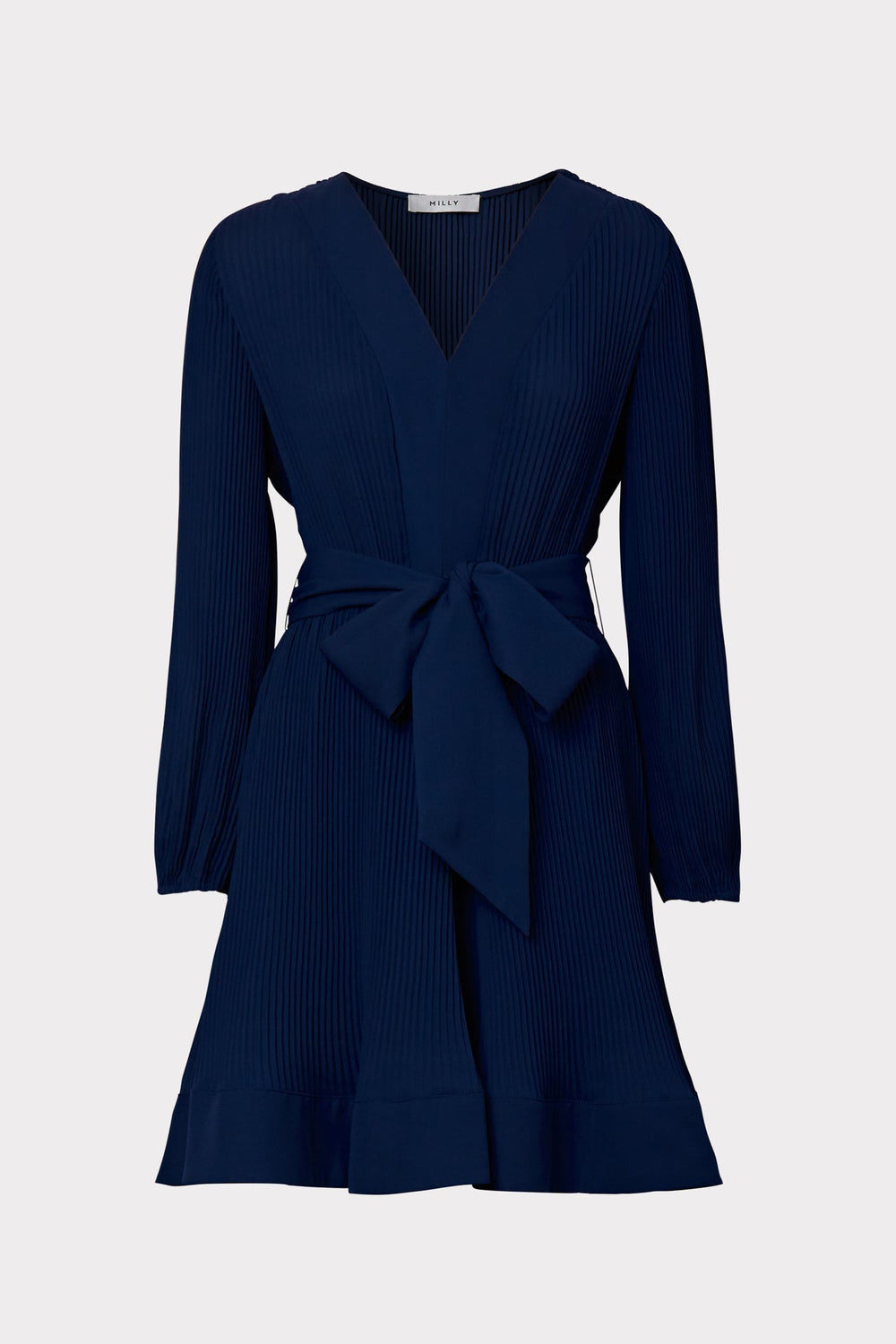 Liv Pleated Dress - Navy