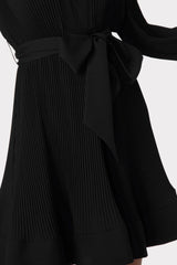 Liv Pleated Dress - Black
