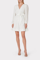 Liv Pleated Dress - White