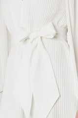 Liv Pleated Dress - White