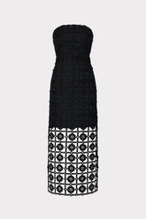 Kait Tile Lace Dress - Black
