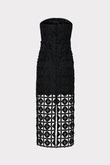 Kait Tile Lace Dress - Black