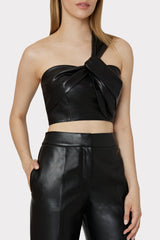 Nash Vegan Leather Pants - Black