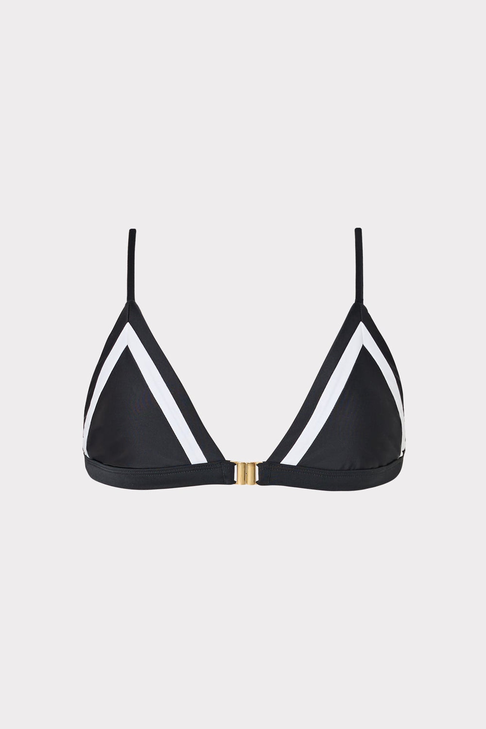 Amalfi Color Block Bikini Top - Black Multi