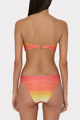 Margot Sunset Stripe Bikini Bottom - Multi