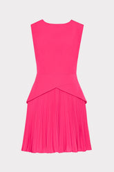 Haddy Pleated Mini Dress - Pink