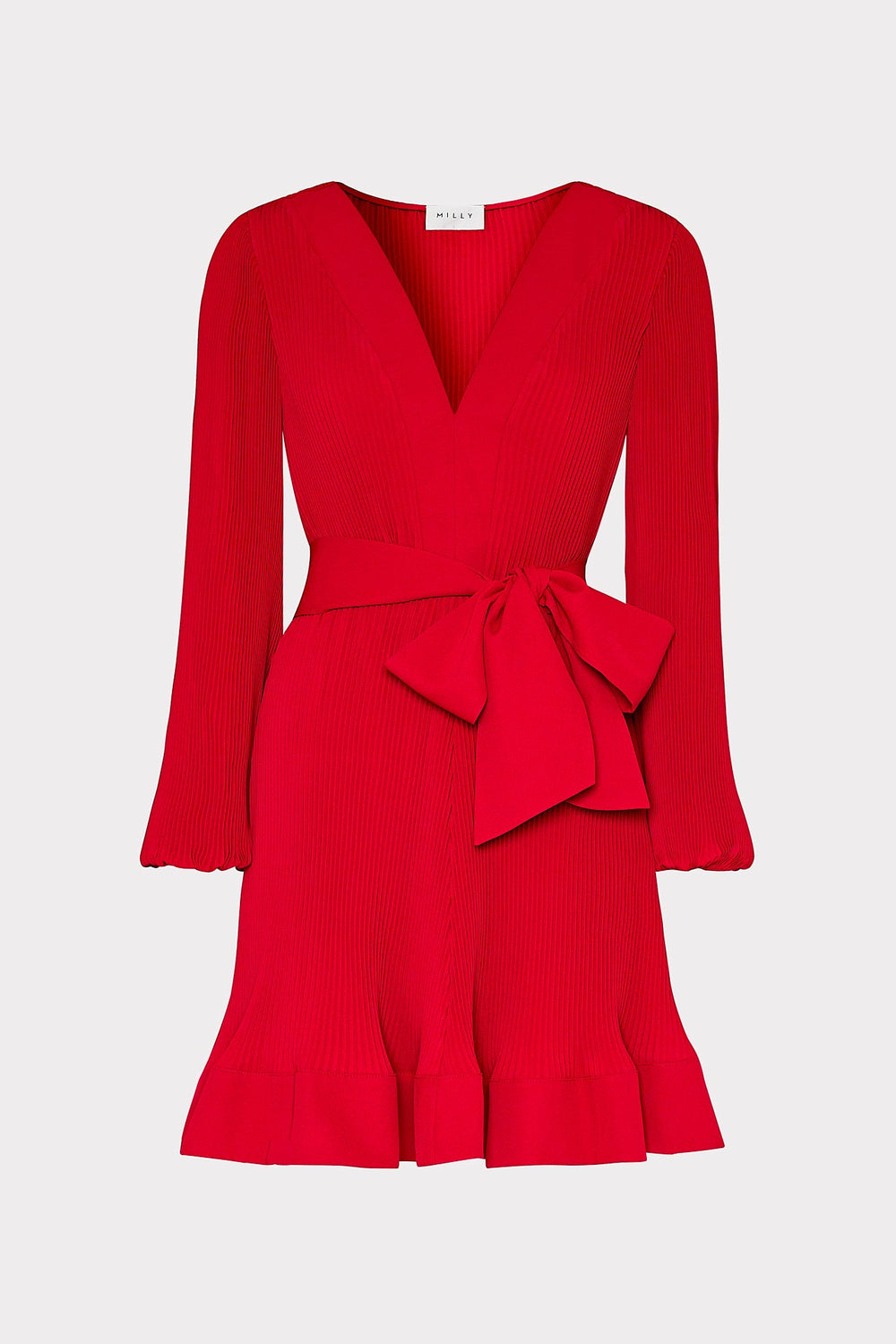 Liv Pleated Dress - Really Red