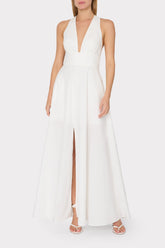 Catarina Poplin Maxi Dress - White