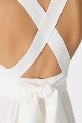 Catarina Poplin Maxi Dress - White