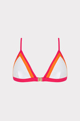 Positano Color Block Bikini Top - Pink Multi
