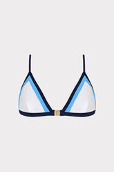 Positano Color Block Bikini Top - Navy Multi