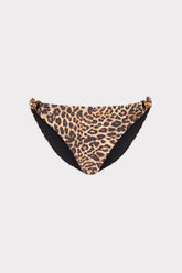 Niki Leopard O-Ring Bikini Bottom - Multi