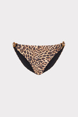 Niki Leopard O-Ring Bikini Bottom - Multi
