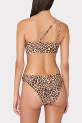 Niki Leopard O-Ring Bikini Bottom - Multi