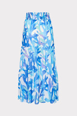Jem Under The Sea Tiered Chiffon Skirt - Blue Multi