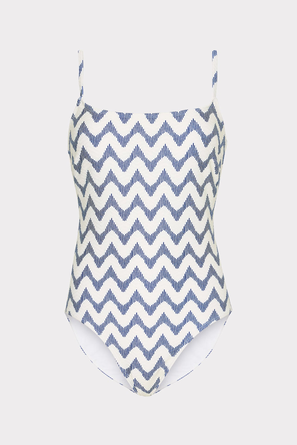 Grace Barcelona Chevron One Piece - White/Blue