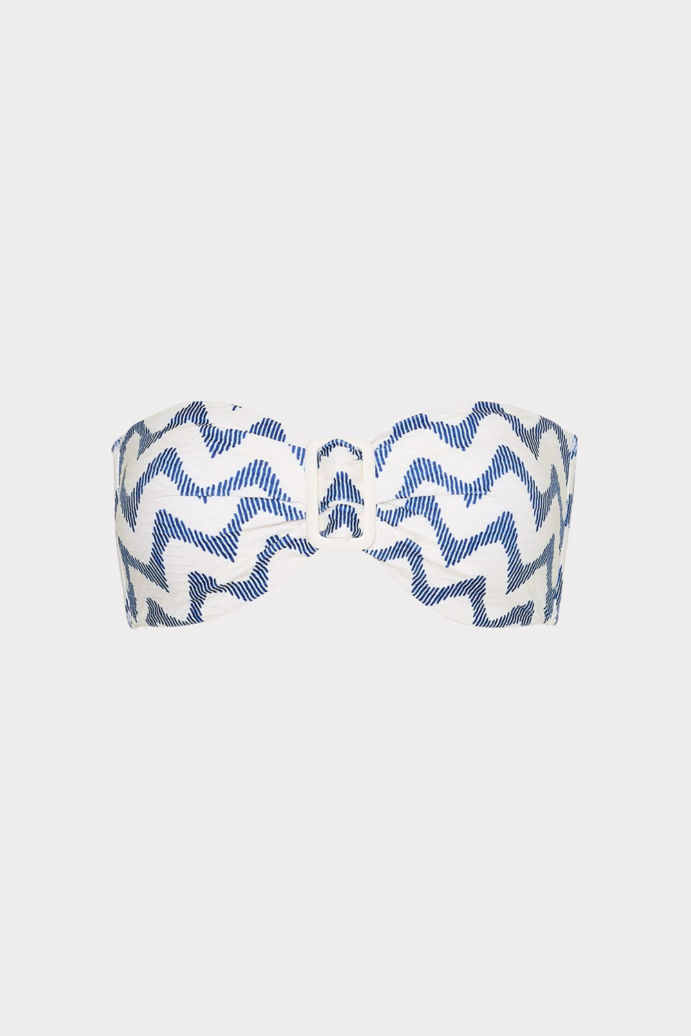 Margot Barcelona Chevron Bandeau Top - White/Blue