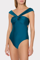 Betsy Bandeau One Piece - Dark Teal