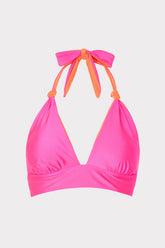 Scala Reversible Bikini Top - Pink/Orange
