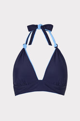 Scala Reversible Bikini Top - Mineral Blue/Navy