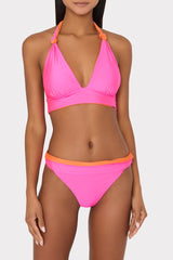 Scala Reversible Bikini Bottom - Pink/Orange