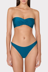 Margot Gloss Bikini Bottom - Dark Teal