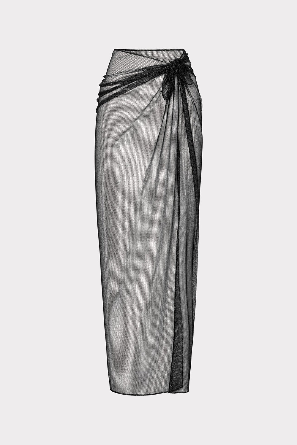 Metallic Mesh Sarong - Black