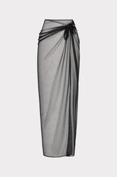 Metallic Mesh Sarong - Black