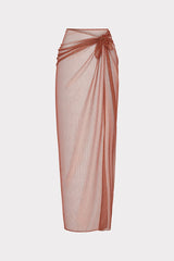 Metallic Mesh Sarong - Copper