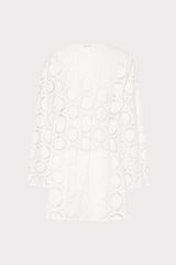 Jessie Geo Eyelet Cover-Up - White