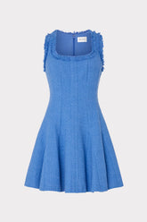 Juniper Boucle Mini Dress - Blue