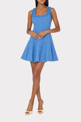 Juniper Boucle Mini Dress - Blue