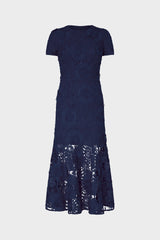Tahlia Lace Dress - Navy