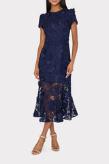 Tahlia Lace Dress - Navy