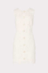 Judy Lace Mini Dress - White