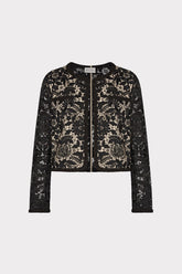 3D Garden Lace Jacket - Black