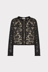 3D Garden Lace Jacket - Black