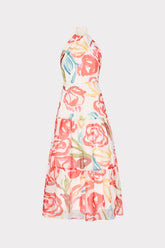 Hayden Floraison Rouge Organza Dress - Red Multi