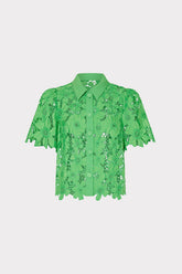 Addison Roja Lace Top - Green