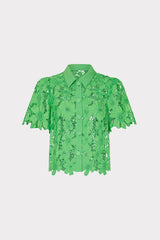Addison Roja Lace Top - Green