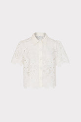 Addison Roja Lace Top - White