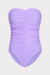 Solid Ruched One Piece - Lilac