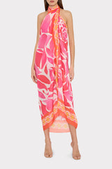 Dream Rose Sarong - Magenta Multi