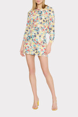Nori Printemps Lace Long Sleeve Top - Yellow Multi
