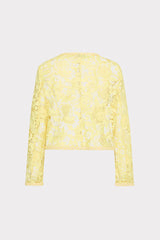 3D Garden Lace Jacket - Yellow