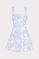 Tulip Jacquard Mini Dress - Periwinkle/Multi
