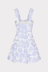 Tulip Jacquard Mini Dress - Periwinkle/Multi