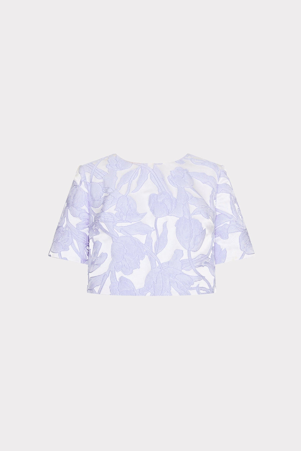 Tulip Jacquard Top - Periwinkle/Multi
