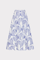 Butterfly Eyelet Skirt - White/Blue