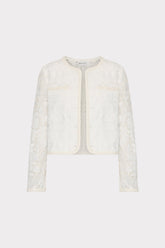 3D Garden Lace Jacket - White